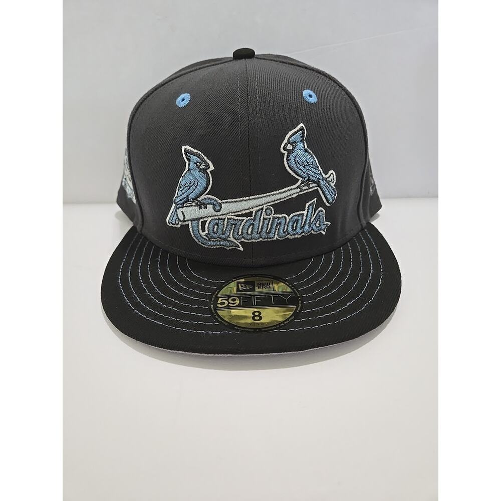 ST LOUIS CARDINALS 40TH YEARS PATCH HAT NEW ERA 59FIFTY BEER PACK Size 8